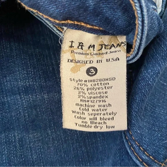 I & M Jeans | Women’s High Rise ripped Blue jeans Size 3 - Picture 10 of 12